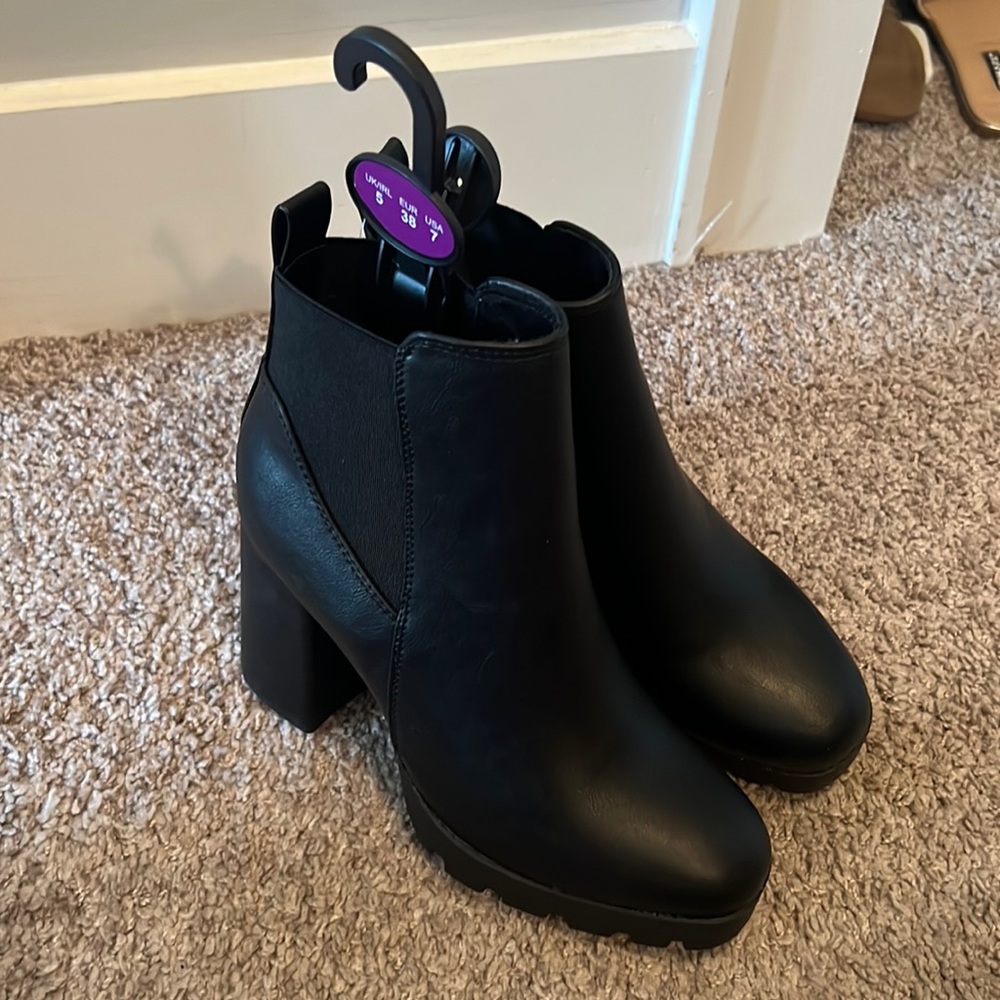 Chunky heel boots